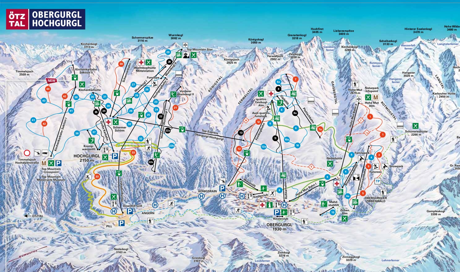 Obergurgl Hochgurgl piste map