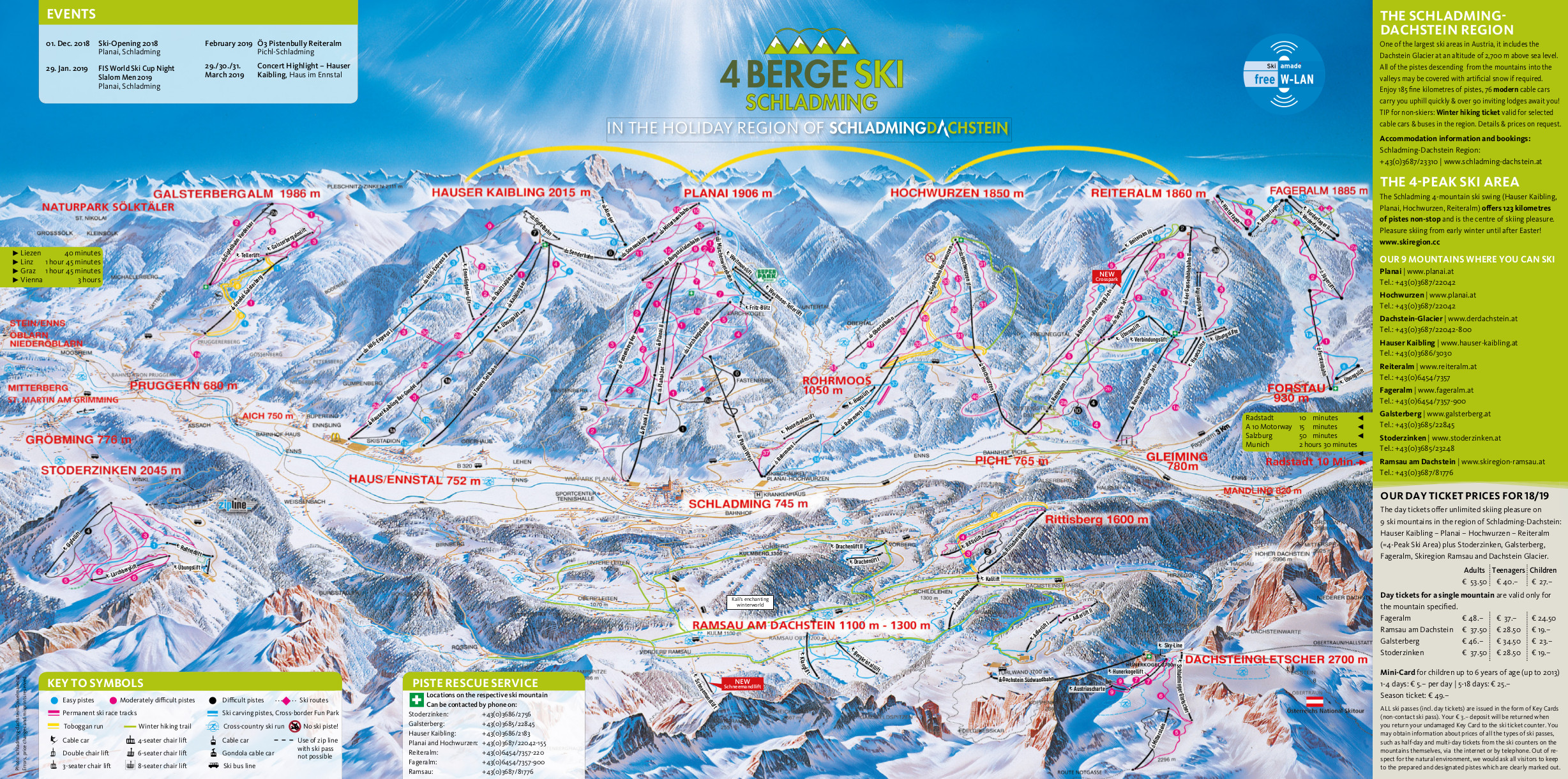 Schladming piste map