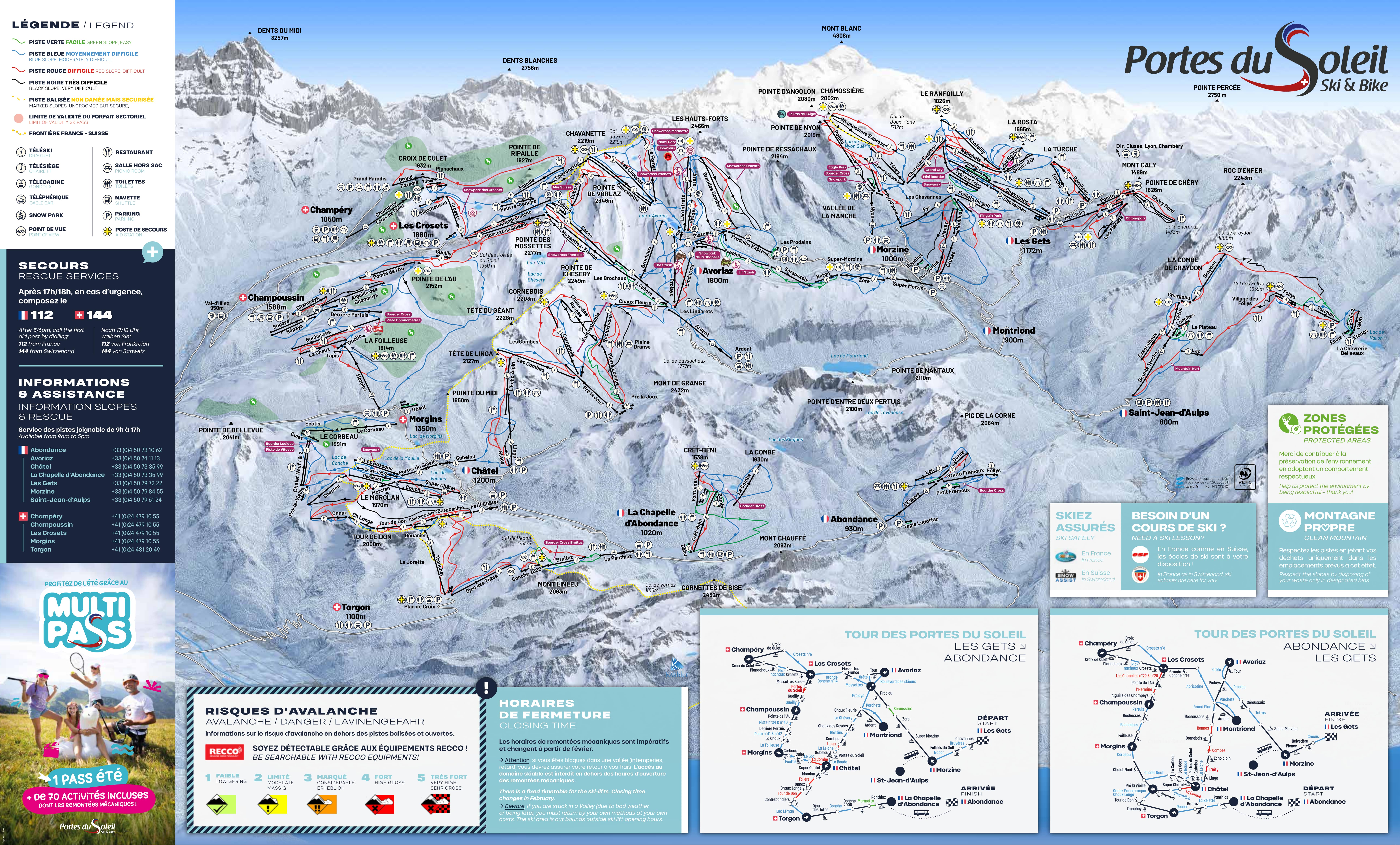 Champéry piste map