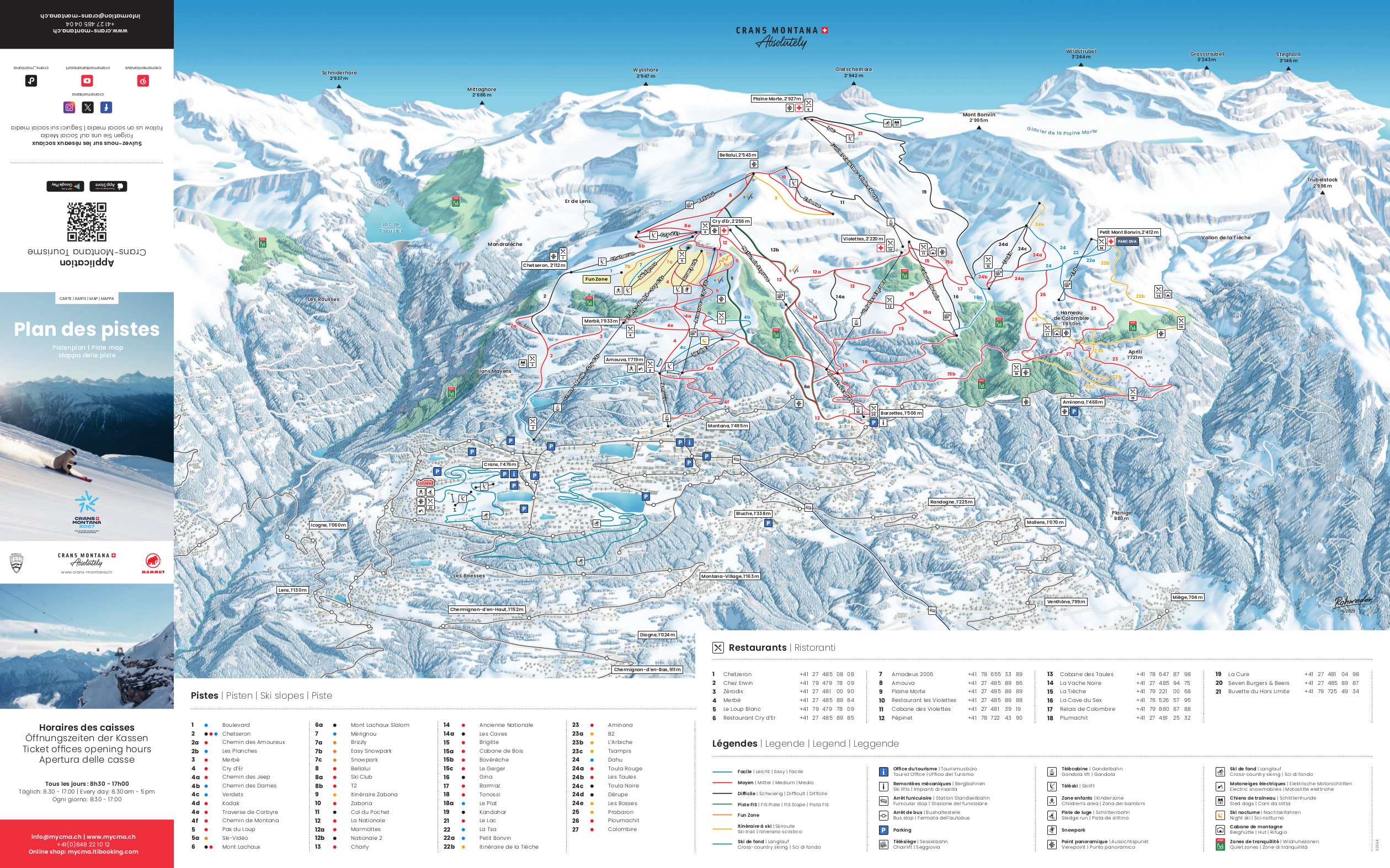 Crans Montana piste map
