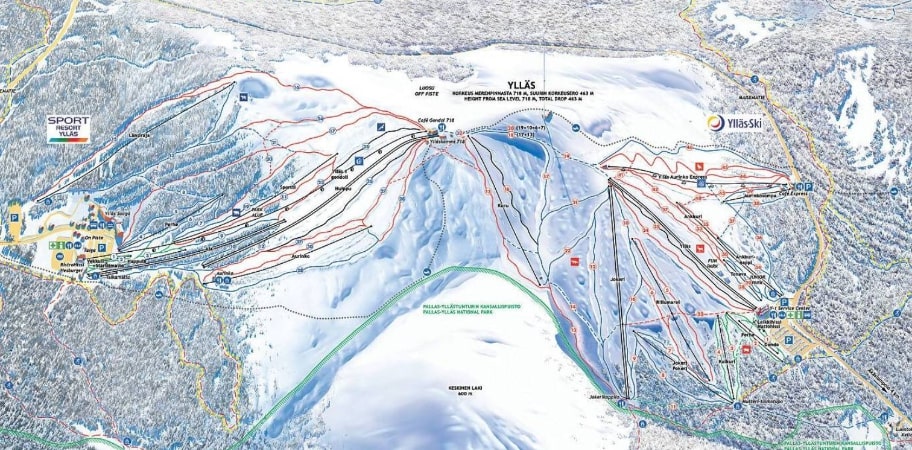 Ylläs piste map