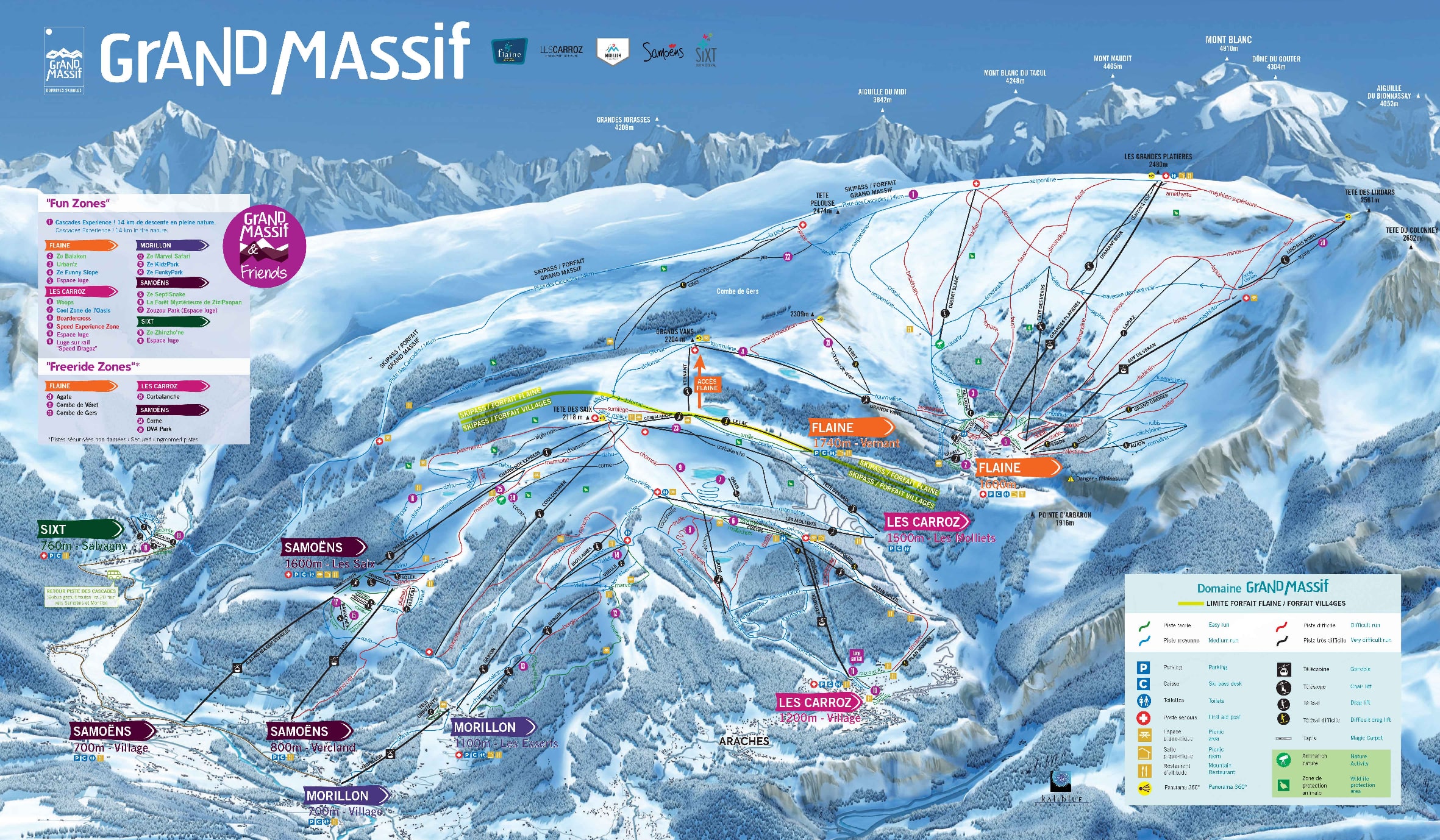 Flaine piste map