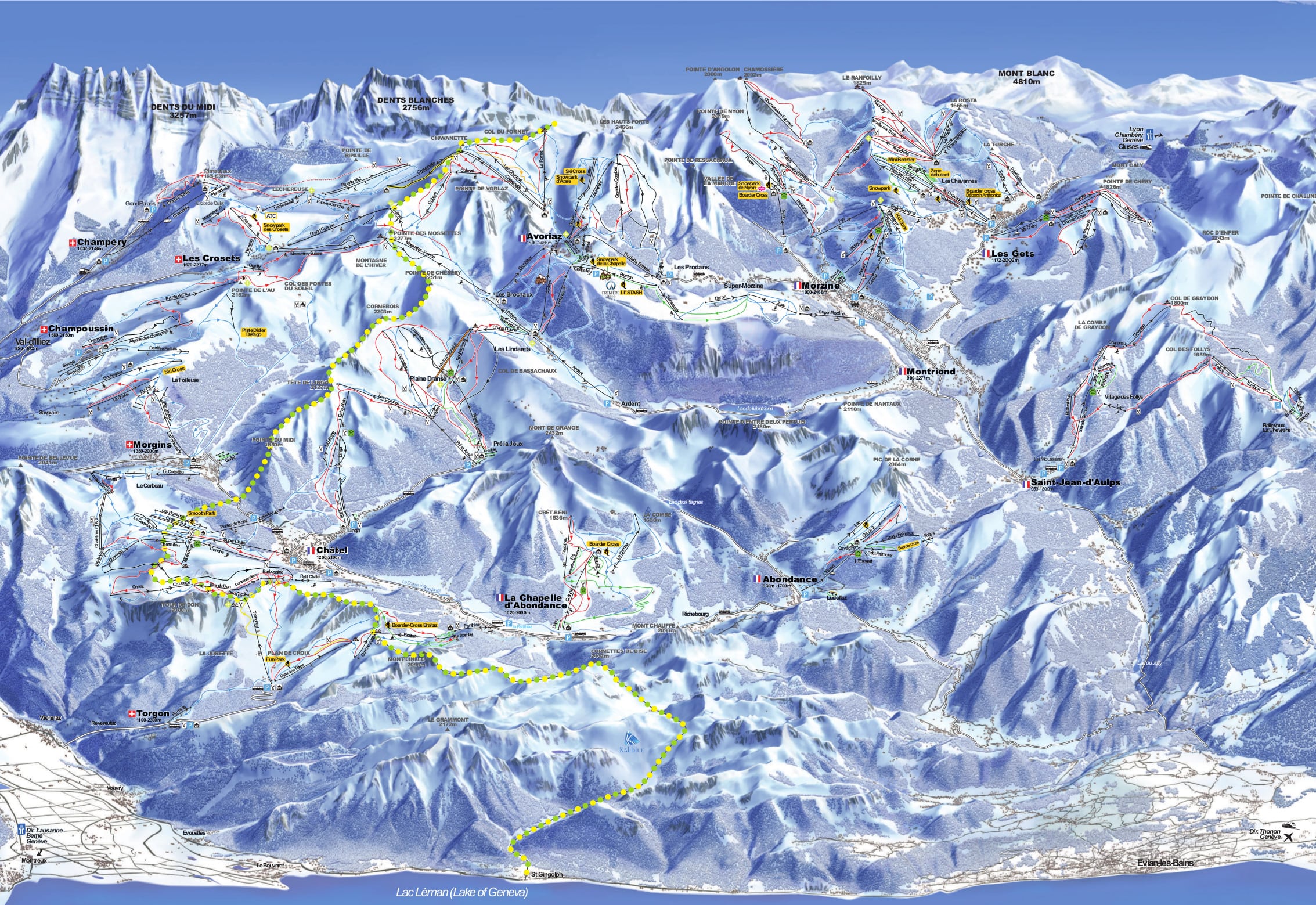 Morzine piste map